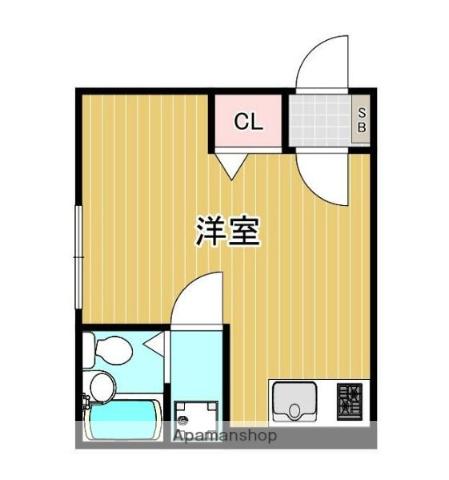 ブルーメゾン石川町(ワンルーム/1階)の間取り写真
