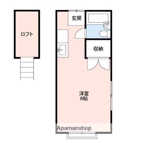 コーポカワバタ(ワンルーム/1階)の間取り写真
