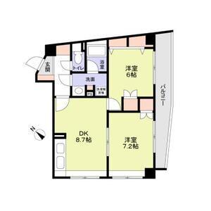 プレステージ田園調布(2LDK/2階)の間取り写真