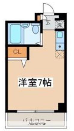 ウィズ白楽レジデンス(1K/2階)の間取り写真