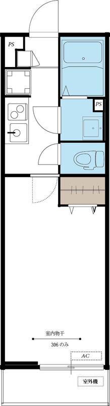 リブリ・川崎大島SDN(1K/2階)の間取り写真