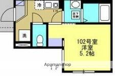 ハレ アラワイ(1K/1階)の間取り写真