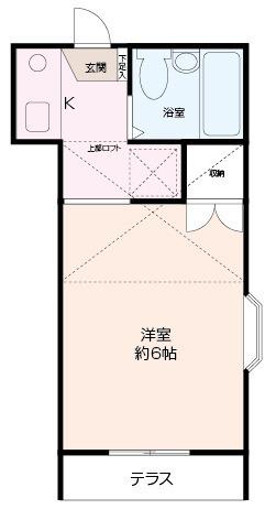 グルーラ浦賀(1K/1階)の間取り写真