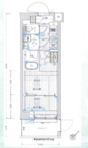 ブライズ鷺沼(1K/1階)の間取り写真