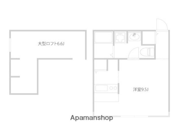 プリマガーデン弐番館(ワンルーム/2階)の間取り写真