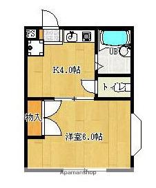 コスモ南太田(1K/1階)の間取り写真