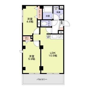 LAPIN湘南(2LDK/1階)の間取り写真