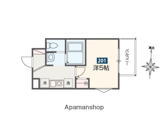 MST相武台前(1K/2階)の間取り写真