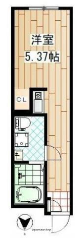 ミューズ(ワンルーム/3階)の間取り写真