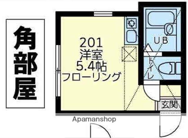 HAWK FIVE(ワンルーム/2階)の間取り写真