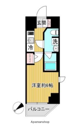 SHOKEN RESIDENCE横浜鶴見Ⅳ(1K/9階)の間取り写真