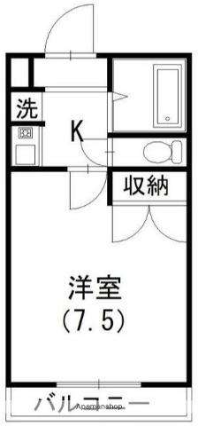 レジデンスジュネス(1K/1階)の間取り写真