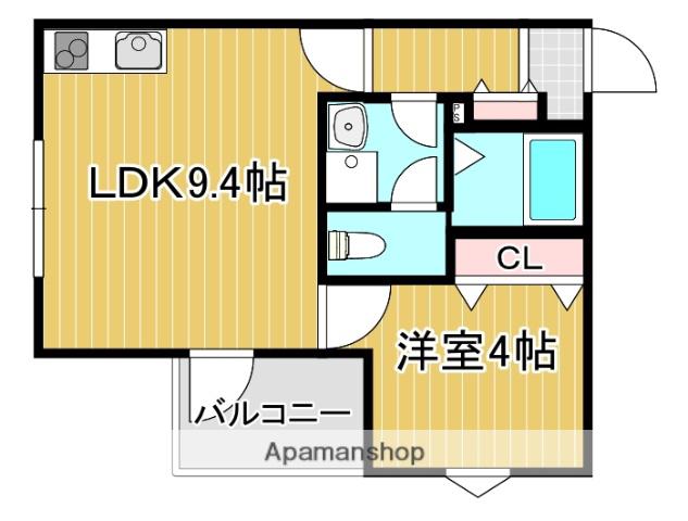 LA-CREA ZⅡ(1LDK/1階)の間取り写真
