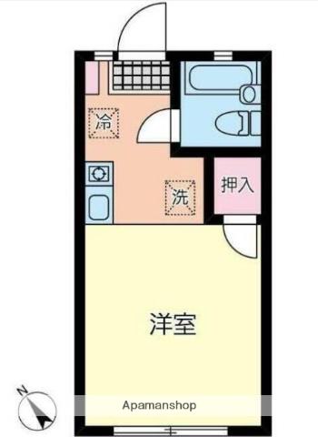 プラネットハウス(1K/1階)の間取り写真