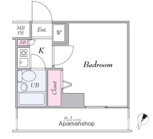 クリオ大口壱番館 4階階 間取り