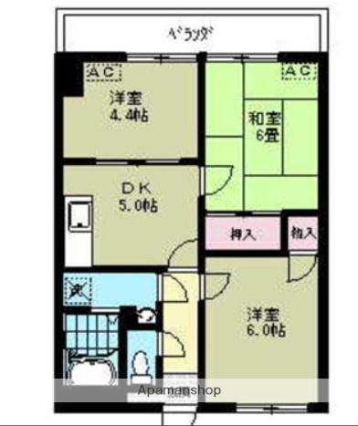 リブステージ横浜 6階階 間取り