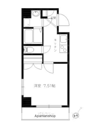 PAULOWNIA VALLEY TAKE4 西横浜(1K/5階)の間取り写真