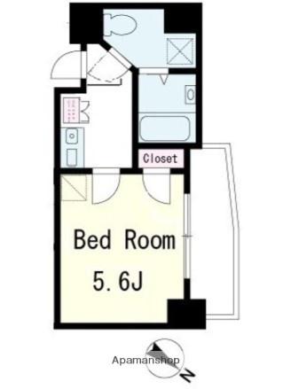 プラスパ鶴見(1K/3階)の間取り写真