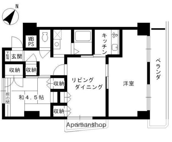 ピュアシティ子安通 1階階 間取り