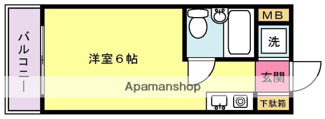 スカイノブレ川崎柳町(ワンルーム/7階)の間取り写真