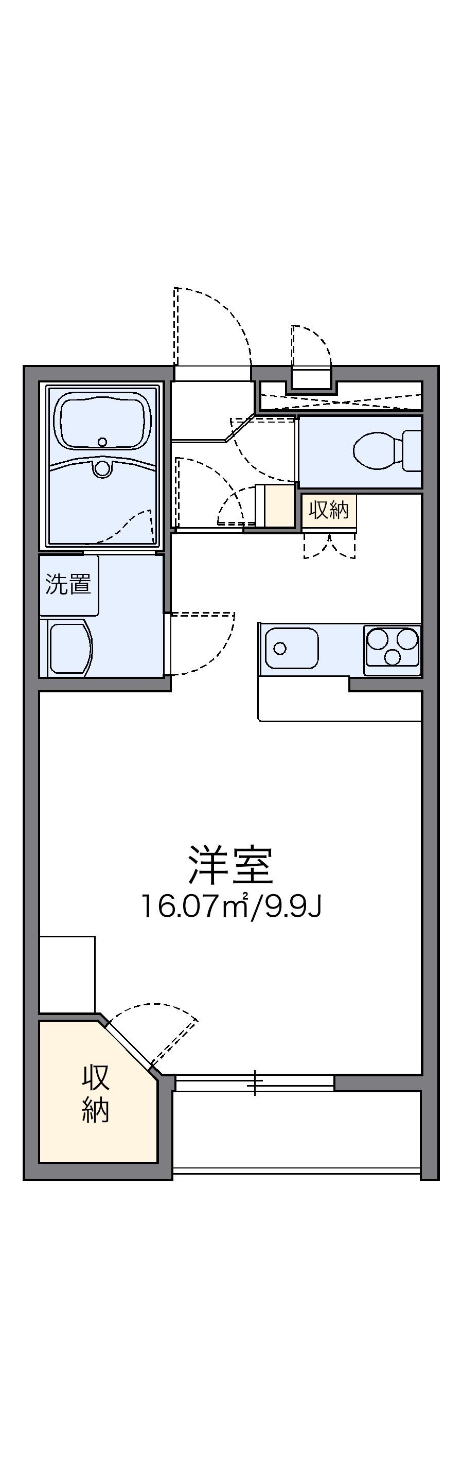 レオパレスロレンツォ 1階階 間取り