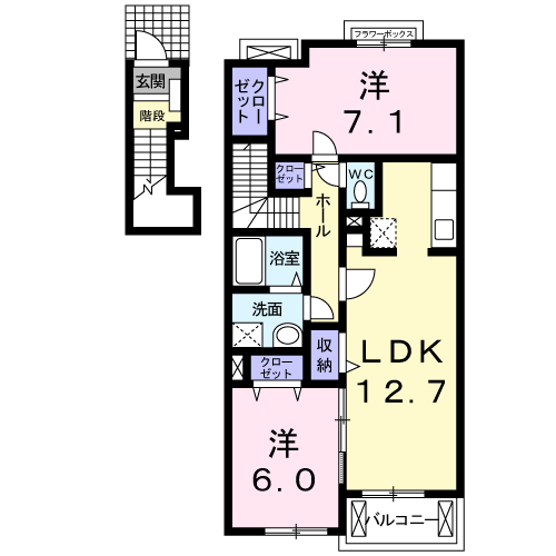 エテルノ 2階階 間取り