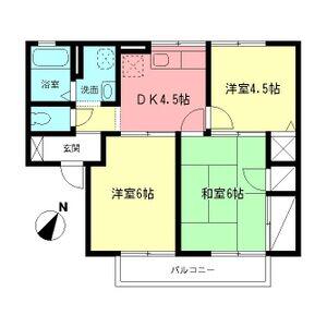 アメージングエステート(3K/2階)の間取り写真