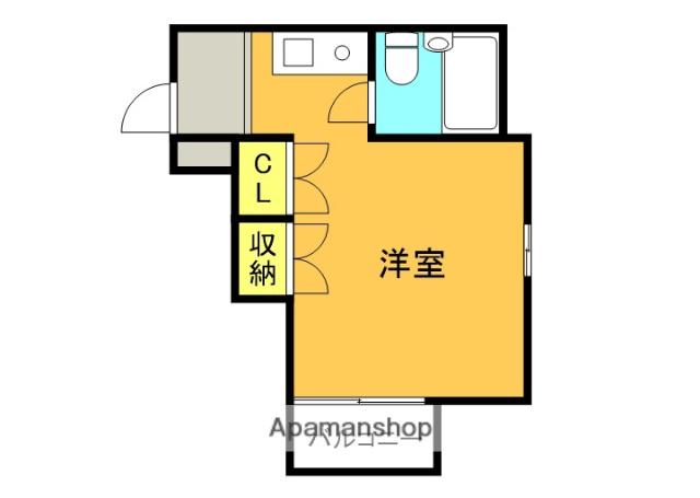 ドルフ伊勢原NO.6(ワンルーム/2階)の間取り写真