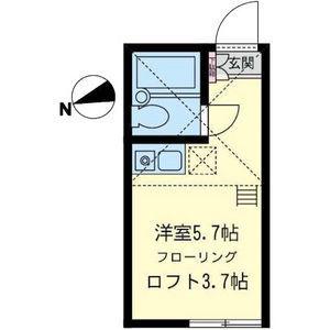 ユナイト鶴見ローレンスカーク(ワンルーム/1階)の間取り写真