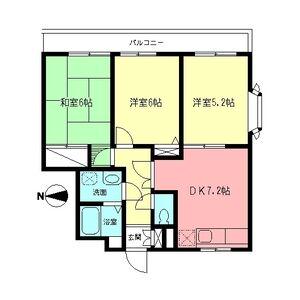 メゾン・フリーダム(3DK/2階)の間取り写真