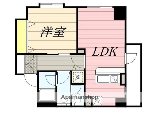 サンワイズ横浜(1LDK/8階)の間取り写真