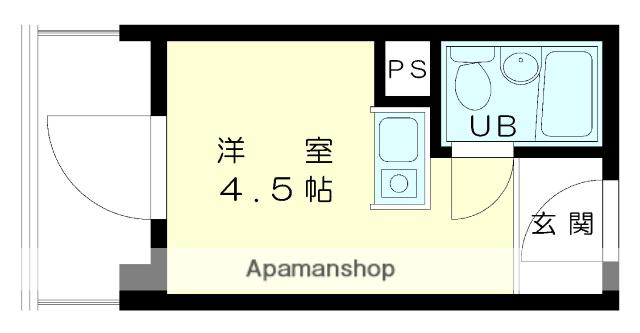 ロイヤル石川町(ワンルーム/7階)の間取り写真