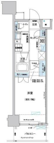 プレディアンスフォート磯子マキシヴ(1K/7階)の間取り写真