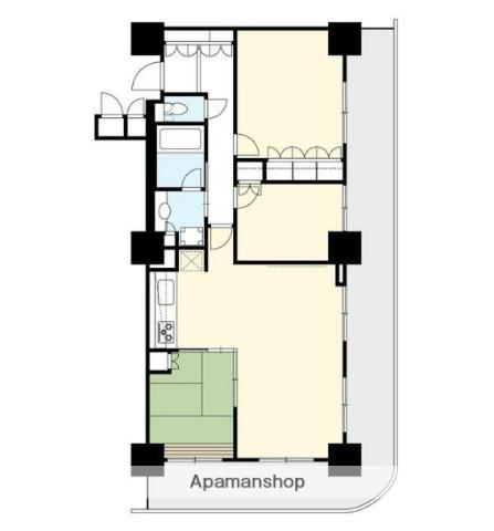 エクステ山下公園クレイドルタワーエクステヤマシタコウエンコウ(3LDK/21階)の間取り写真