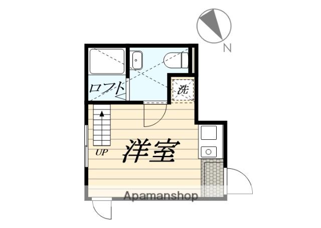 ベイルーム和田町(ワンルーム/2階)の間取り写真