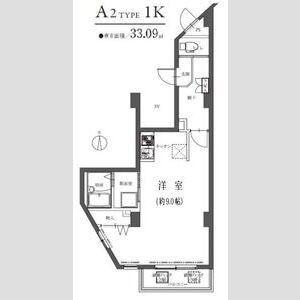 MAXIV日吉(1K/3階)の間取り写真