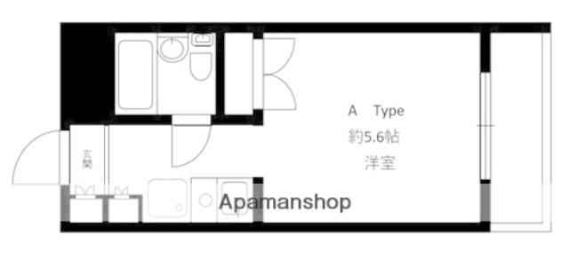エスト ポルト(ワンルーム/3階)の間取り写真