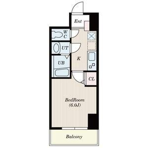 SーFORT茅ヶ崎(1K/3階)の間取り写真
