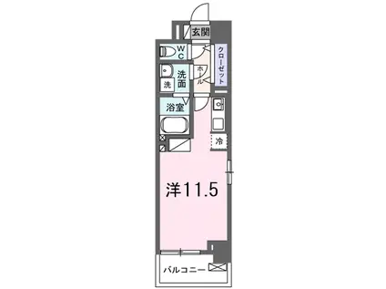 カームプレイン森崎(ワンルーム/3階)の間取り写真