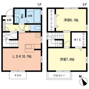 小田急電鉄小田原線 渋沢駅 徒歩8分 2階建 築16年(2LDK)の間取り写真
