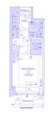 エステムコート横濱大口(1K/4階)の間取り写真