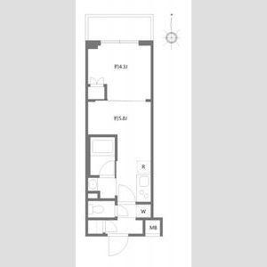 ハーモニーレジデンス蒲田アートヴィラ(1DK/3階)の間取り写真