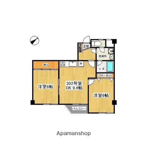 エスタ泉 3階階 間取り