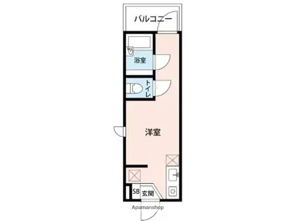 小田5丁目アパート(ワンルーム/1階)の間取り写真