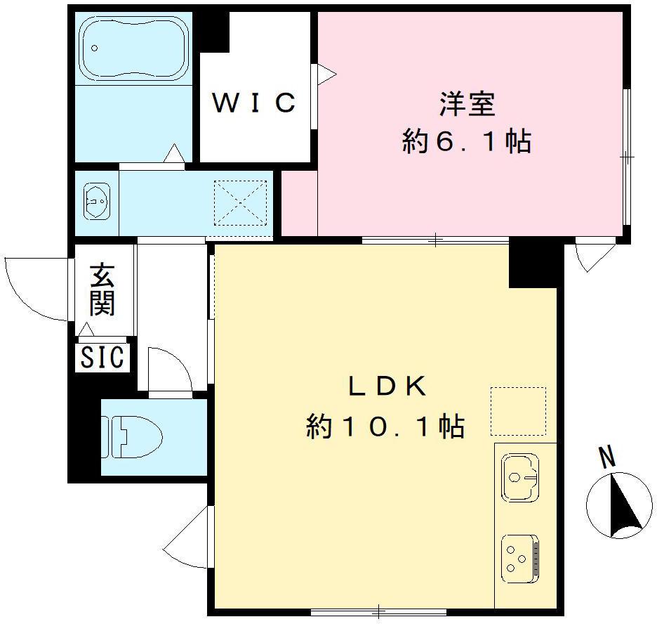 メゾン アルグ(1LDK/1階)の間取り写真