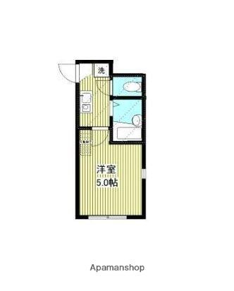 パサージュ三春(1K/1階)の間取り写真