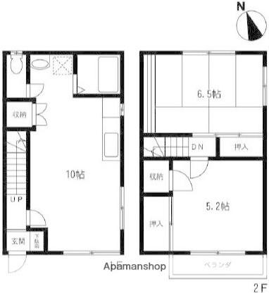 エスポワール藤ヶ谷(2LDK)の間取り写真
