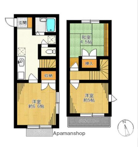 メゾン鵠沼(3K)の間取り写真