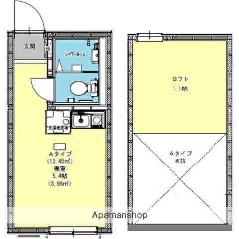 アモーレ和田町(ワンルーム/1階)の間取り写真