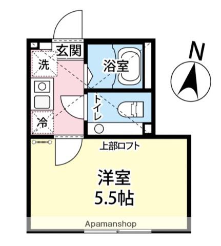 アザーレ・パッシオ久地Ⅰ(1K/1階)の間取り写真